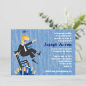 Invitation L'invitation de bat mitzvah de barre de danse de (Debout devant)