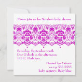 Invitation L'invitation de bébé Anette (Dos)