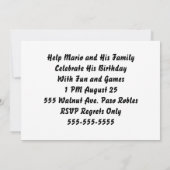 Invitation L'invitation de bousculade de mot de Tableau (Dos)