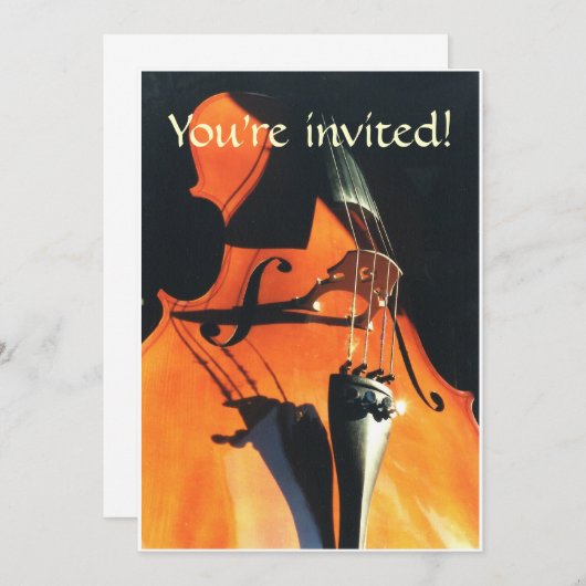 Invitation L'invitation de Cello en perspective (Devant / Derrière)