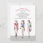 Invitation L'invitation de défilé de mode de piste (Devant)