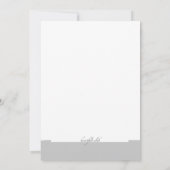 Invitation L'invitation de défilé de mode de piste (Dos)