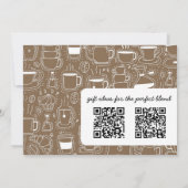 Invitation L'Invitation De Douche À Café Mixte Parfait (Dos)