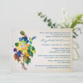 Invitation L'invitation de Fête de la mariée de colibri (Debout devant)