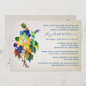 Invitation L'invitation de Fête de la mariée de colibri (Devant / Derrière)