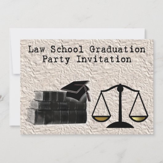 Invitation L'invitation de fête de remise des diplômes (Devant)