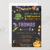 Invitation L'invitation de Frankenstein à l'Halloween spookta (Devant / Derrière)