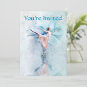 Invitation L'invitation de la fête de Ballerina (Debout devant)