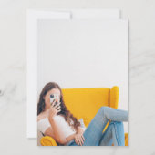 Invitation l'invitation de la fête photo de remise de diplôme (Dos)