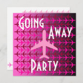 Invitation L'Invitation De La Fête Pink (Devant / Derrière)
