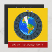 Invitation L'invitation de la fin du monde du Stopwatch Party (Devant / Derrière)