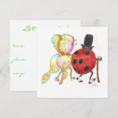 Invitation l'invitation de la partie bogue de la dame (Devant / Derrière)