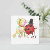 Invitation l'invitation de la partie bogue de la dame (Debout devant)