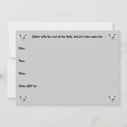 Invitation L'invitation de la partie Old Buzzards doit Custom (Dos)