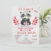 INVITATION L'INVITATION DE LA PETITE FILLE DU PANDA (Debout devant)