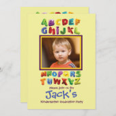 Invitation L'invitation de la photo d'ABC (Devant / Derrière)