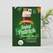 Invitation L'invitation de la Saint-Patrick du Parti Vert (Debout devant)
