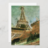 Invitation L'invitation de Las Vegas de Tour Eiffel (Devant / Derrière)