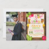 Invitation L'invitation de Luau avec une photo - Garçon (Devant)