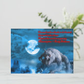 Invitation L'invitation de Lycan Halloween (Debout devant)