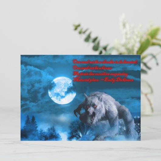 Invitation L'invitation de Lycan Halloween (Debout devant)