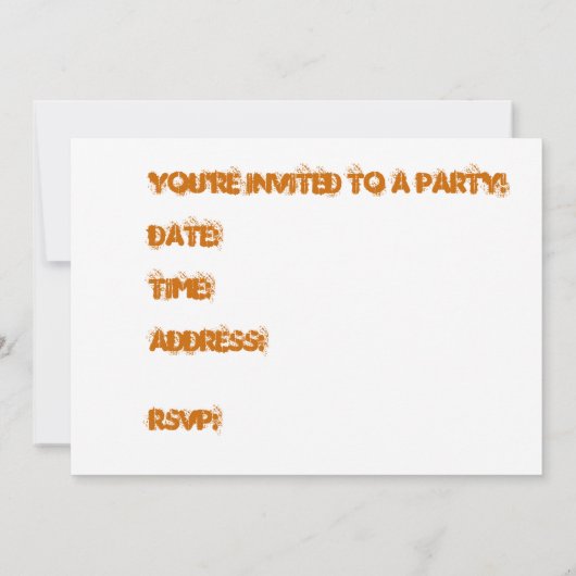 Invitation L'invitation de Lycan Halloween (Dos)