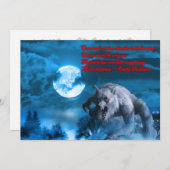 Invitation L'invitation de Lycan Halloween (Devant / Derrière)