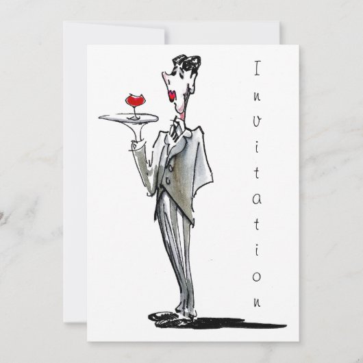 Invitation L'invitation de maître d'hôtel (Devant)