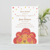 Invitation L'invitation de partie d'anniversaire de enfant de (Debout devant)