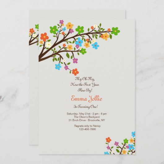 Invitation L'invitation de Spring (Devant / Derrière)