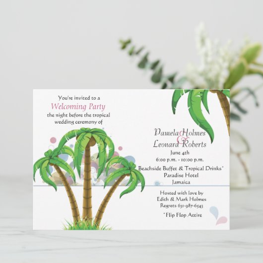 Invitation L'invitation des Palmiers (Debout devant)