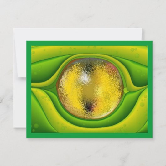 INVITATION L'INVITATION D'OEIL DE DRAGON DE LÉZARD DE GECKO (Devant)