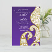 Invitation L'Invitation dorée du cygne (Debout devant)