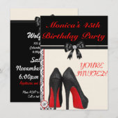 Invitation L'Invitation du 45e anniversaire de Monica (Devant / Derrière)