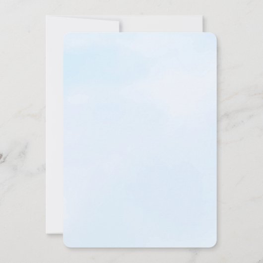 Invitation L'invitation du baptême de l'arche de Noé (Dos)