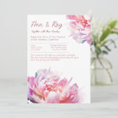 Invitation L'invitation du luxe des pivoines (Debout devant)