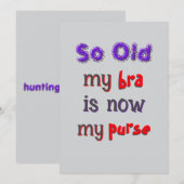 Invitation L'invitation du soutien-gorge devient le portefeui (Devant / Derrière)