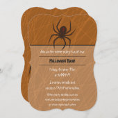 Invitation L'invitation du Web Party de l'araignée (Devant / Derrière)