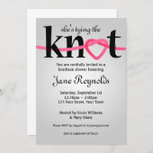 Invitation L'Invitation Du Wedding shower Du Noeud (Devant / Derrière)