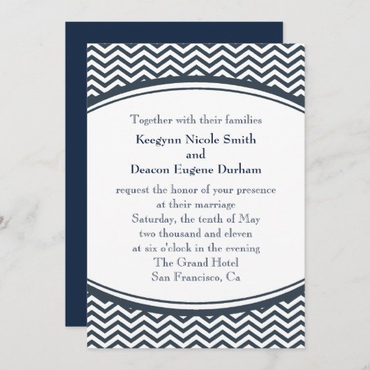 Invitation L'invitation Eugene (Devant / Derrière)