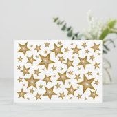 Invitation L'invitation Gold Stars blanc (Debout devant)