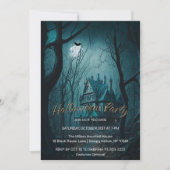 Invitation L'invitation hantée de la fête d'Halloween (Devant)