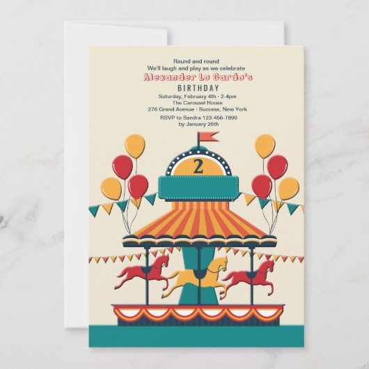 Invitation L'invitation joyeuse (Devant)