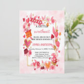 Invitation l'invitation la plus mignonne rose et rouge Valent (Debout devant)