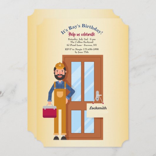Invitation L'Invitation Locksmith (Devant / Derrière)