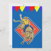 Invitation L'invitation occidentale de cavalier de Taureau de (Devant)