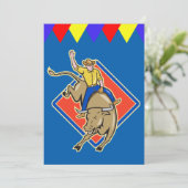 Invitation L'invitation occidentale de cavalier de Taureau de (Debout devant)