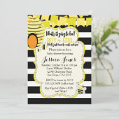Invitation L'invitation ou le genre de baby shower d'abeille (Debout devant)