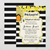 Invitation L'invitation ou le genre de baby shower d'abeille (Devant / Derrière)