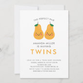 Invitation L'Invitation Parfait Baby shower Twins Pair (Devant)
